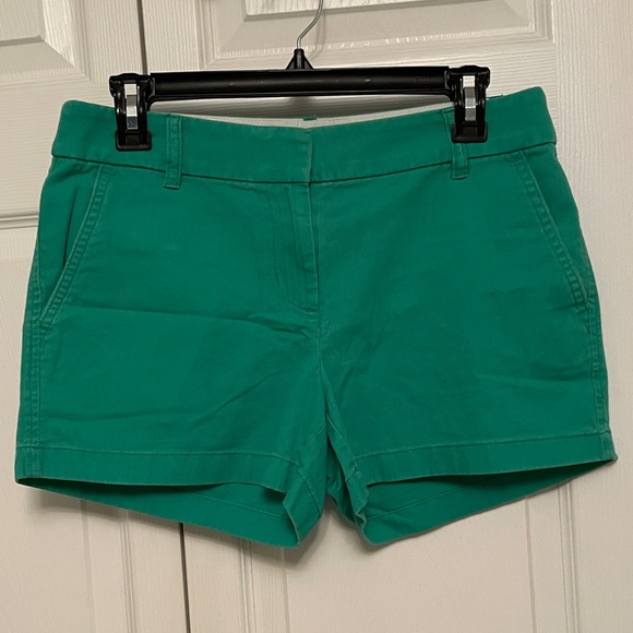 J. Crew Factory Pants - J. Crew Green Cotton Shorts Size 4